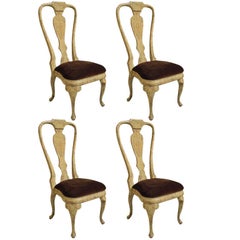 Used Queen Ann Chairs in the Manner of Frances Elkins