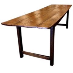 Long Antique French Elm DiningTable