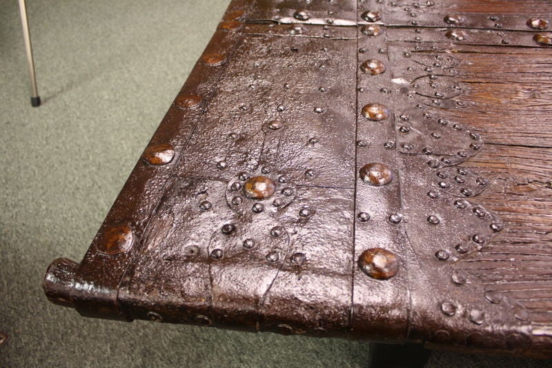 antique door coffee table