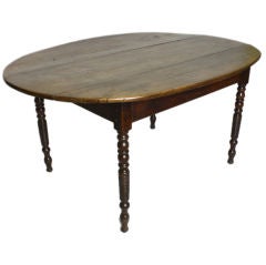 Antique French Cherry Oval Table