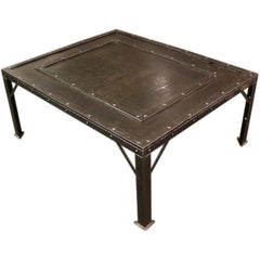 Industrial Steel Riveted French Coffee Table