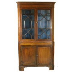 Antique Corner Cupboard, English Oak