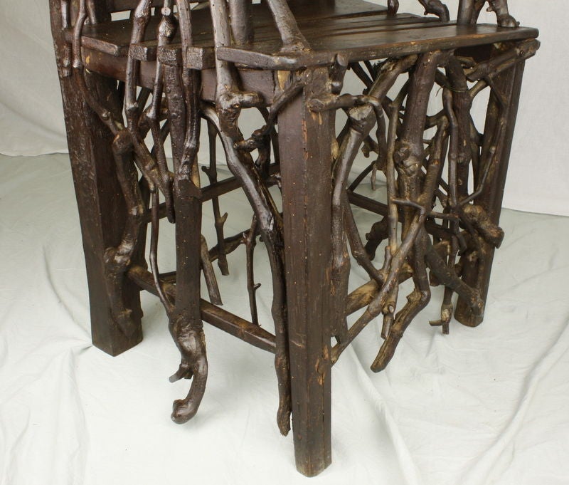 19th Century Antique Pine Cone French Chair For Sale