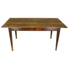 Antique Pretty French Pine Dining Table/Writing Desk