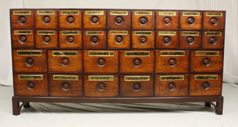 apothocary drawers