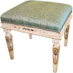 Antique Painted Classical Venetian Style Bench
