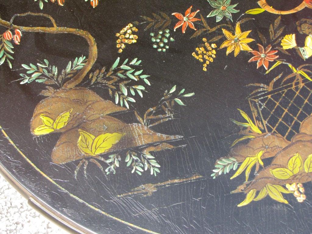 Mid-20th Century Chinese Modern Round Lacquered Coffee Table