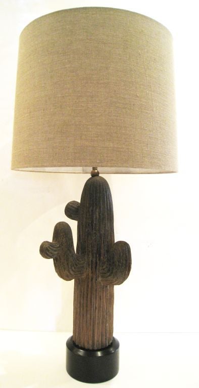 Pair of Cactus Lamps In Excellent Condition In Los Angeles, CA