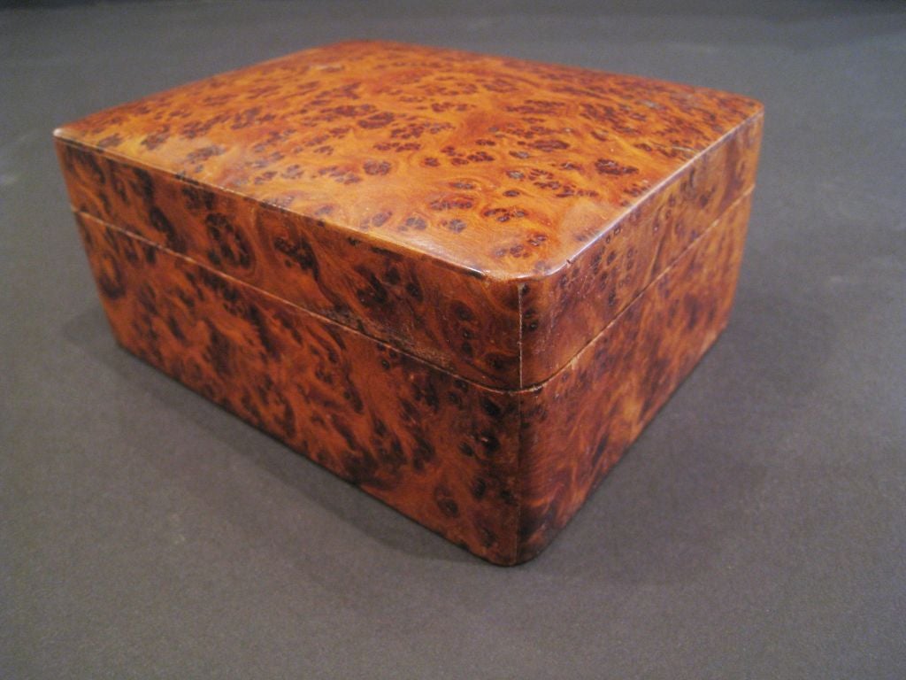 Mid-20th Century Leopardwood Box