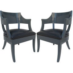 Pair of Lacquer Arm Chairs