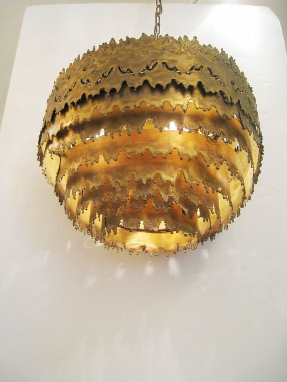 T. A. Greene for Monteverdi Young Brass Chandelier 1