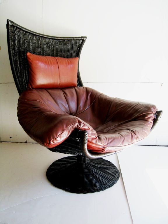 Large Gerard Van Der Berg Swivel Lounge Chair 5