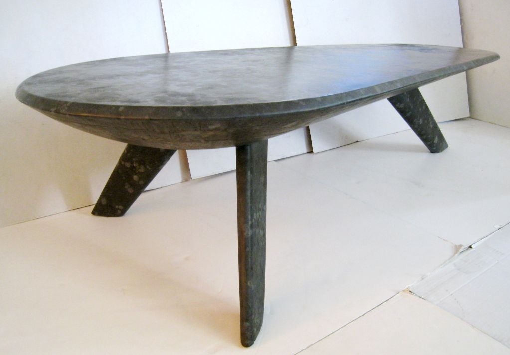 A pair of Billy Haines oil drop leather wrapped cocktail tables. All surfaces are covered in leather. Original finish. Unusual gray tones. Typical of Haines to create a pair of tables. Each table is almost 6 foot long. These are exceptional examples