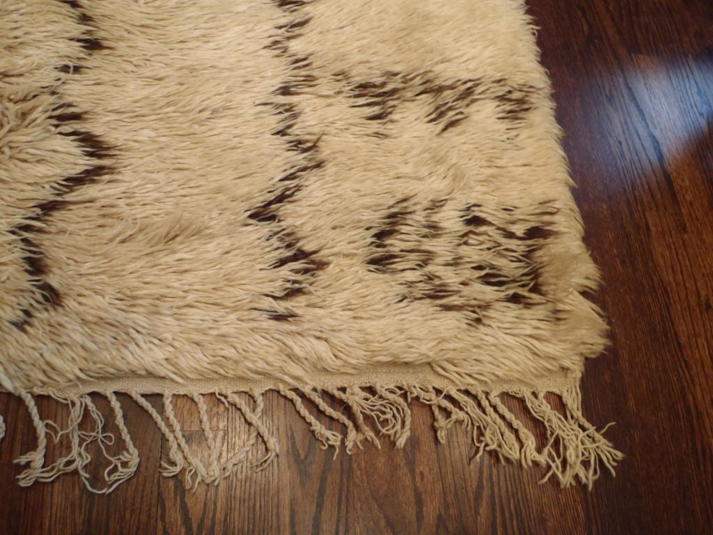 Mid-20th Century Vintage Moroccan Beni Ourain Rug