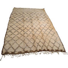 Vintage Moroccan Beni Ourain Rug