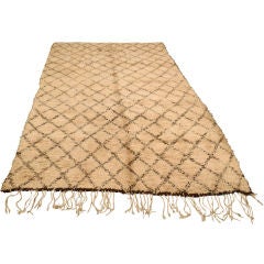 Vintage Moroccan Beni Ourain Rug