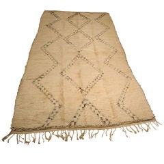 Vintage Moroccan Beni Ourain Rug