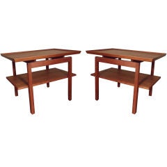 Pair of Teak End Tables by Jens Risom