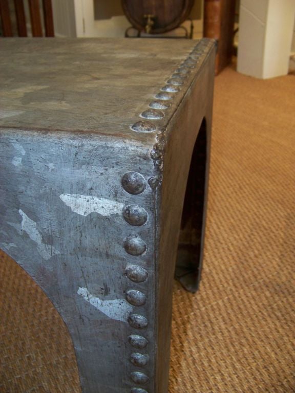 Industrial Riveted End Table or Coffee Table 1