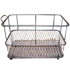 Polised Steel Baguette Trolley
