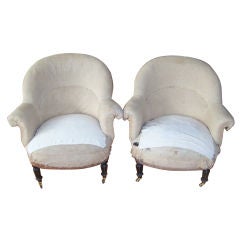 Pair of Napoleon III Armchairs