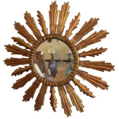 Very Large Sunburst Mirror