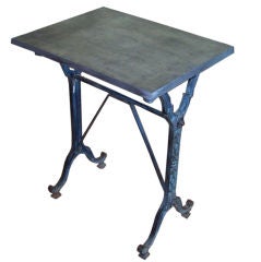 Zinc topped Bistro Table