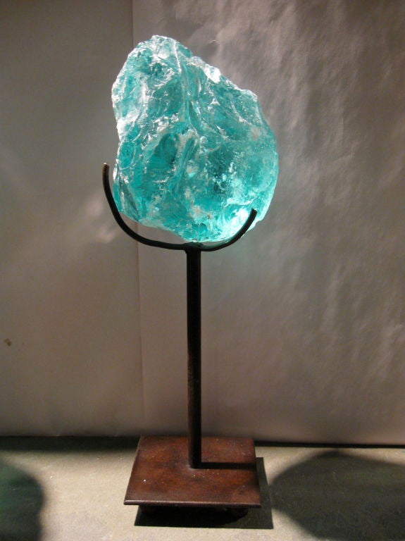 20th Century COLLECTION OF THREE SCULPTURAL GLASS FORMATIONS