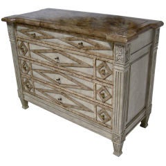 FAUX PAINTED CHEST OF DRAWERS / DRESSER