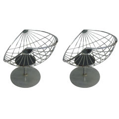 Pair of Belgian Modernist Lounge Chairs by Rudi Verelst 2