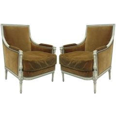 Pair of Louis XVI Style Armchairs by Maison Jansen
