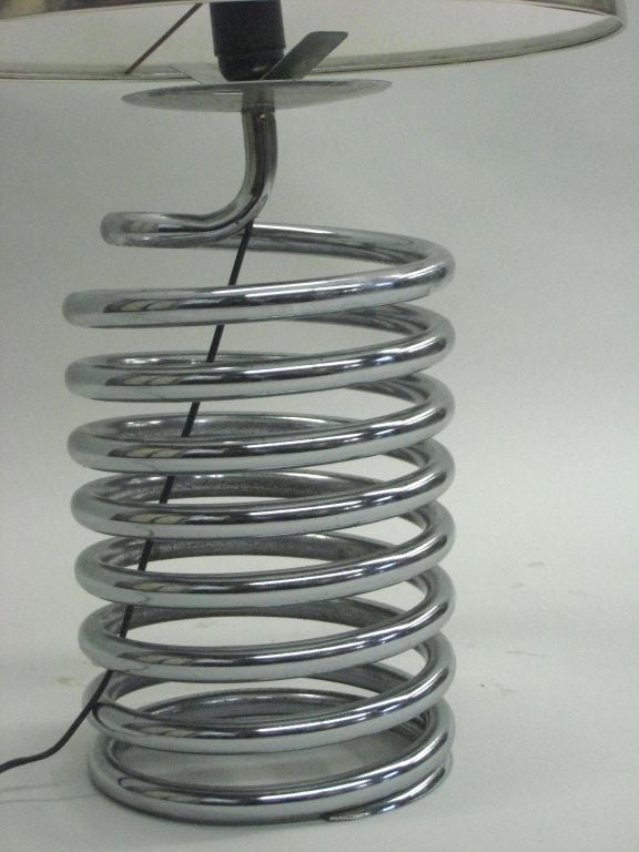 Pair of Coil Lamps by Michel Boyer