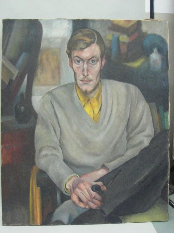Öl auf Leinwand, Gemälde von Hans Speidel (1895-1976): Deutschland, Signiert. 

Speidel, der sich gegen die Hitlerschen Rassengesetze aussprach und ein Befürworter der deutschen Bewegung war: Die Neue Sachlickeit. Die Maler der Neuen Sachlichkeit