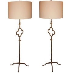 2 Pairs of French 1940 Style Floor Lamps
