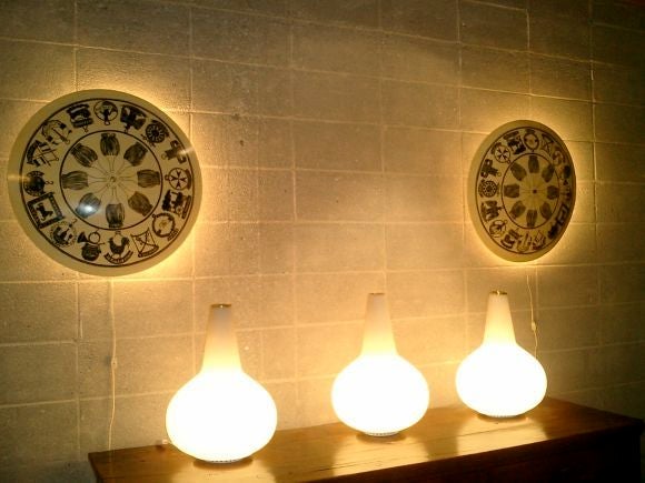 Pair of Italian 60s "Fornasetti " Sconces