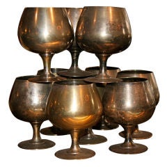 Set of 10 Italian Chalices