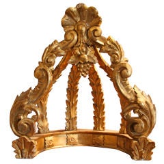 Italian 19th C. Gold Leaf Crown 5