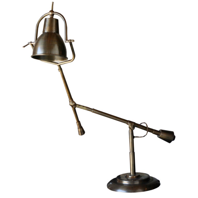 Brass Pharmacy Table Lamp