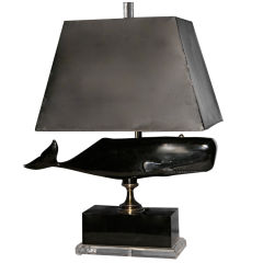 Vintage Whale Lamp