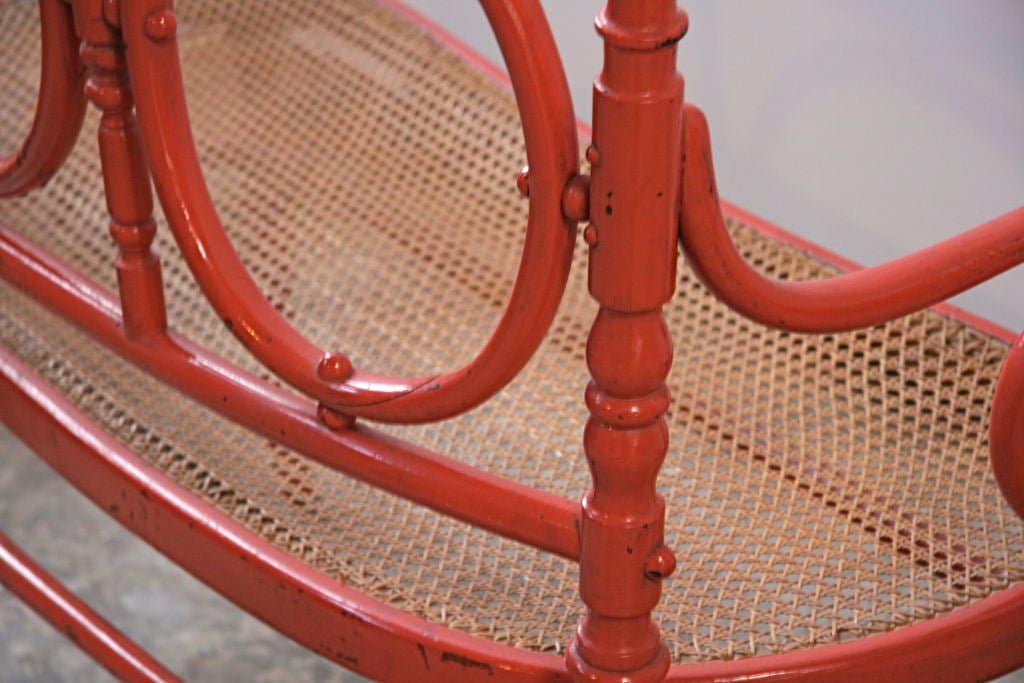Thonet Painted Bentwood Bench 2