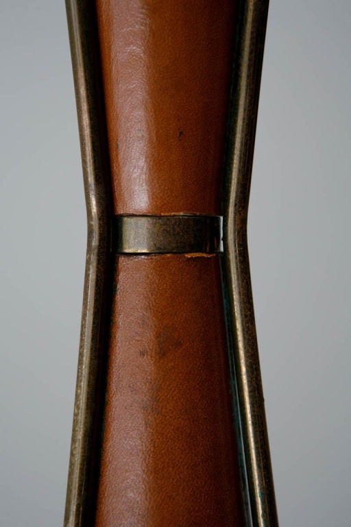 Leather Rare Paul McCobb Table Lamp