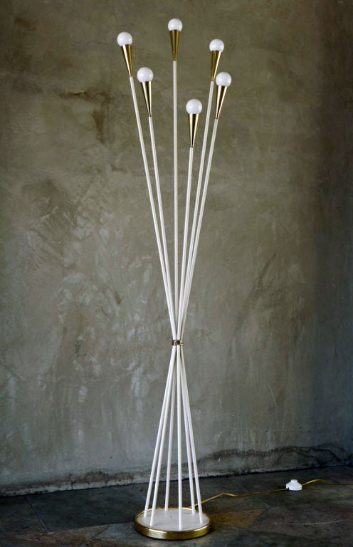 French Lunel Multi Arm Floor Lamp