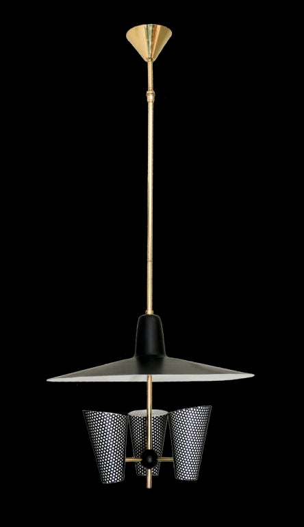 Rare Jaques Biny Ceiling Fixture