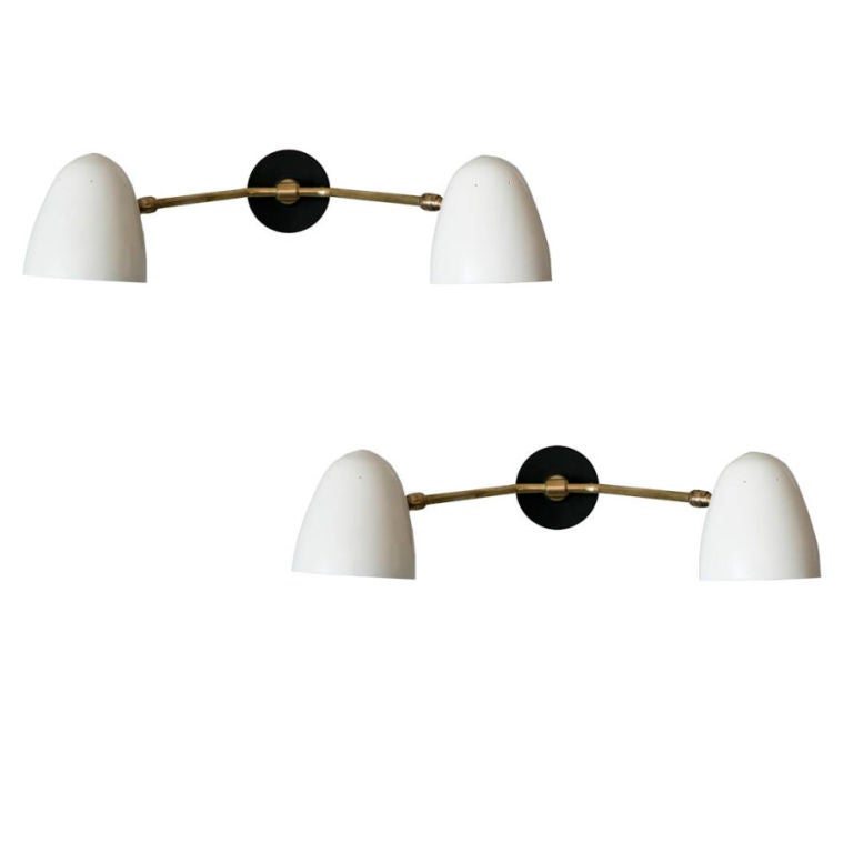Disderot Double Arm Wall Lamps at 1stdibs