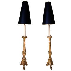 Pair of Candlestick table lamps