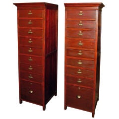 Pair of French Notary Style Cabinets