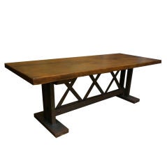 Wooden Trestle  Table