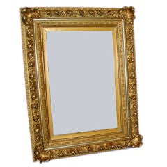 Vintage Pair of gold gilt mirrors