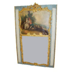 French 18th century Louis XV Trumeau Mirror