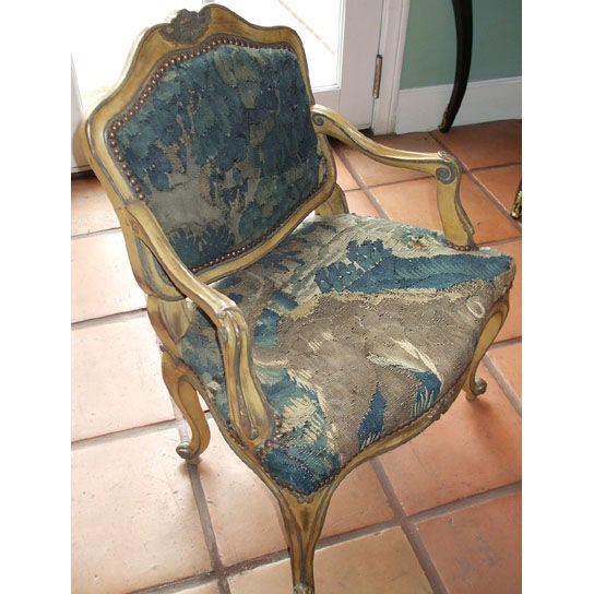 French 19th century painted miniature chair